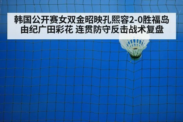 韩国公开赛女双金昭映孔熙容2-0胜福岛由纪广田彩花 连贯防守反击战术复盘